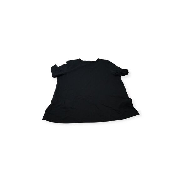 Canda C&A Black Ladies Tee Gold Silver Embellishment Cotton - Picture 2 of 5